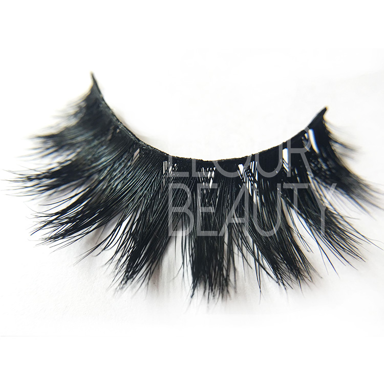 OEM 100% mink hair wholesale mink eyelashes with custom box EJ02